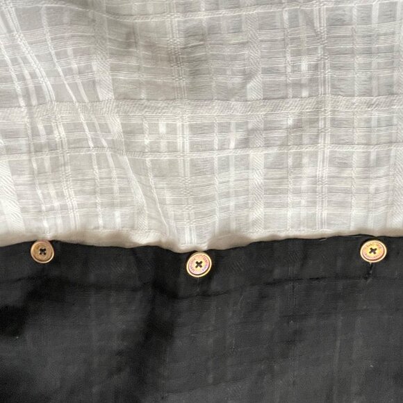 Saint & Sofia Button Down Shirt Long Sleeve Collared Striped Size 12 Minimalist - Picture 4 of 9